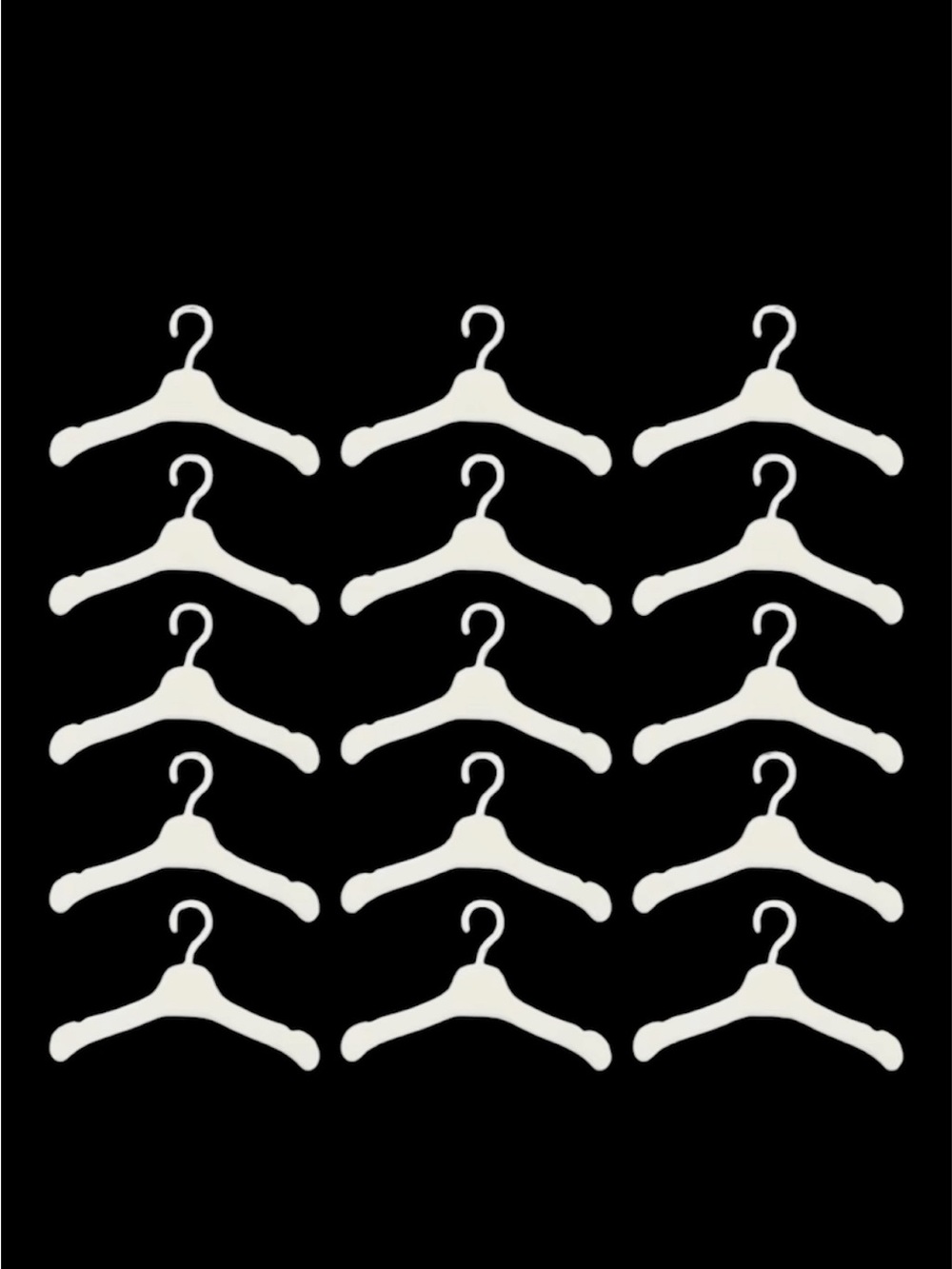 Stobok 50 Piece Mini Doll Clothes Hangers